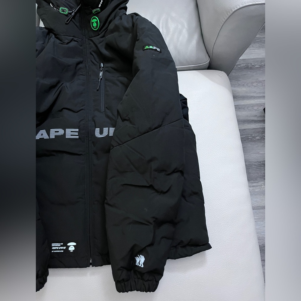 NWT-AAPE by A Bathing Ape (BAPE) Hooded Down Coat - Men L/WomenXL - Picture 6 of 13
